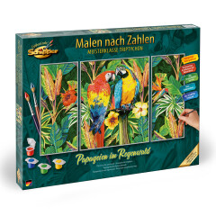 Papageien im Regenwald - Schipper Malen nach Zahlen...