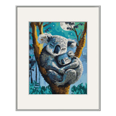 Koala mit Baby - Schipper Malen nach Zahlen Meisterklasse Premium 24x30cm